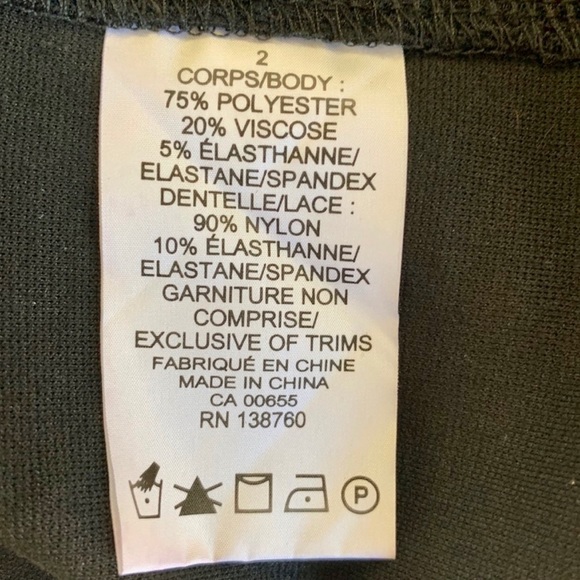 mblm Midi Fitted Cocktail Dress Lace Cutouts sz 2X - Picture 13 of 14